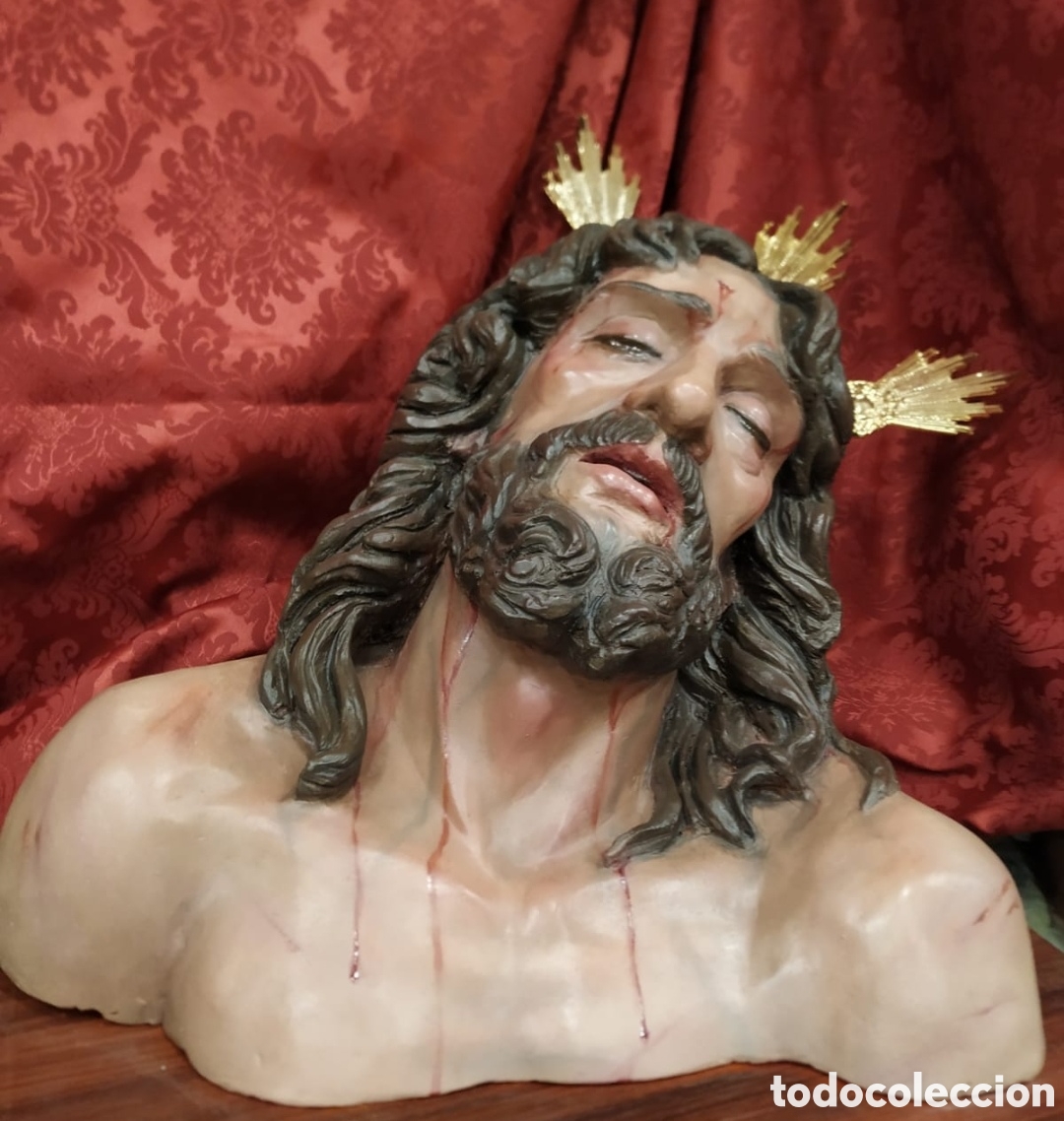 Arte: Cristo Yacente hecho a mano barro policromado