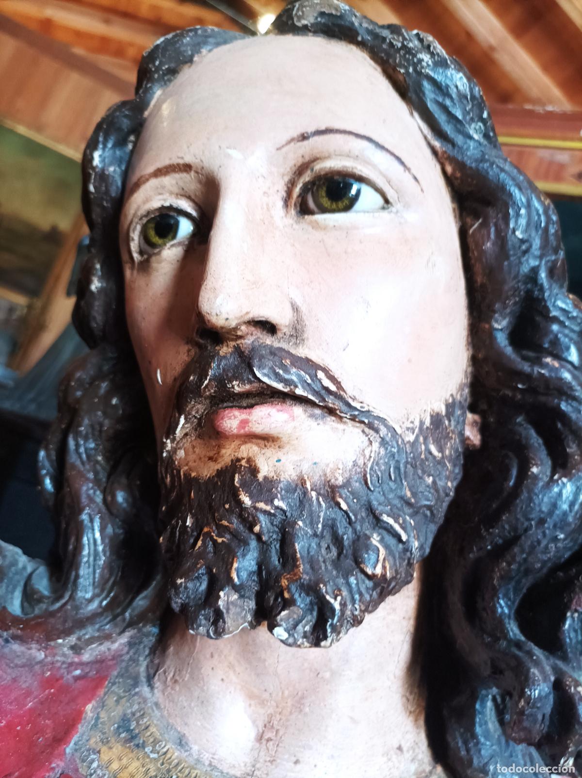 Arte: Busto de madera del Siglo XVII - Foto 3