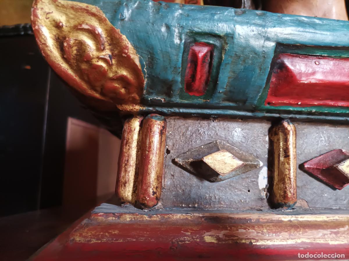 Arte: Busto de madera del Siglo XVII - Foto 7