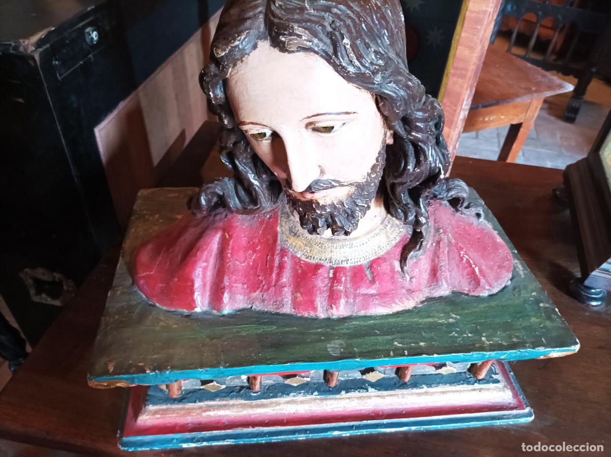 Arte: Busto de madera del Siglo XVII - Foto 9