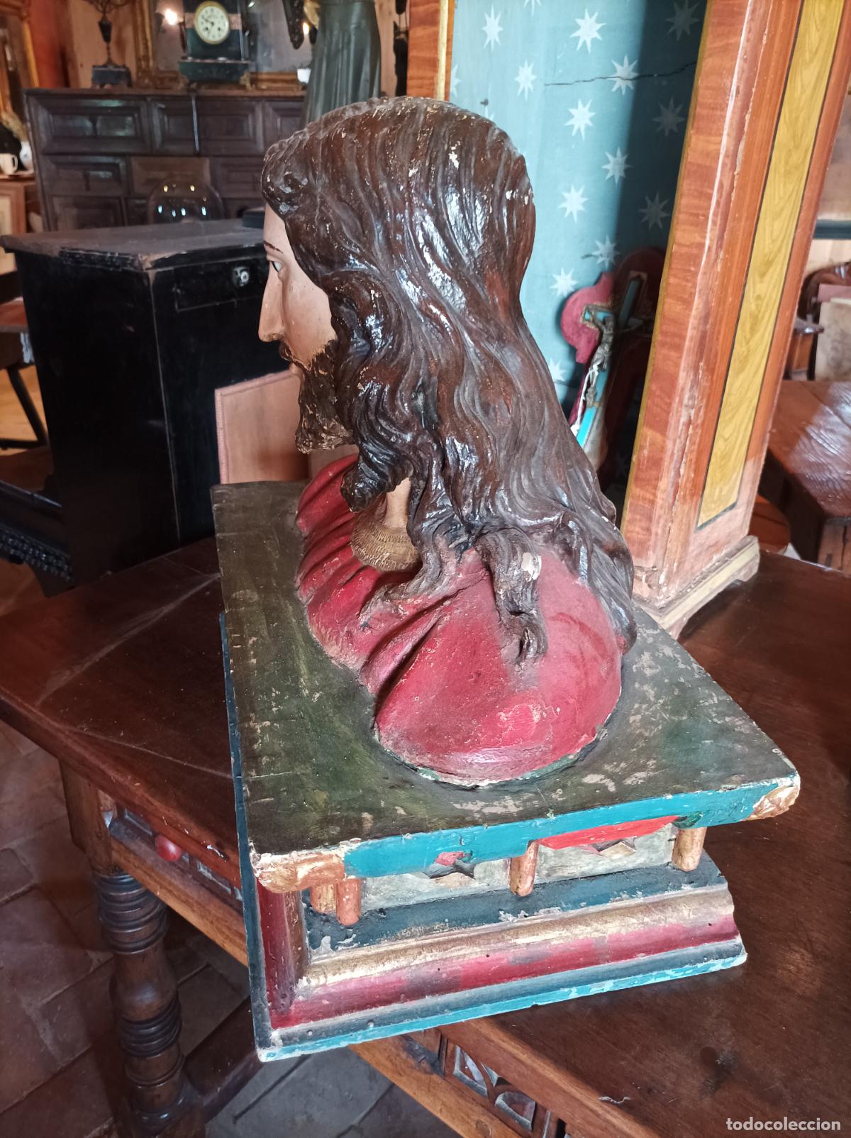 Arte: Busto de madera del Siglo XVII - Foto 10