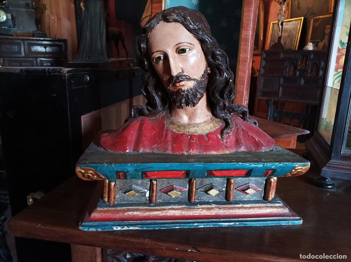 Arte: Busto de madera del Siglo XVII - Foto 12