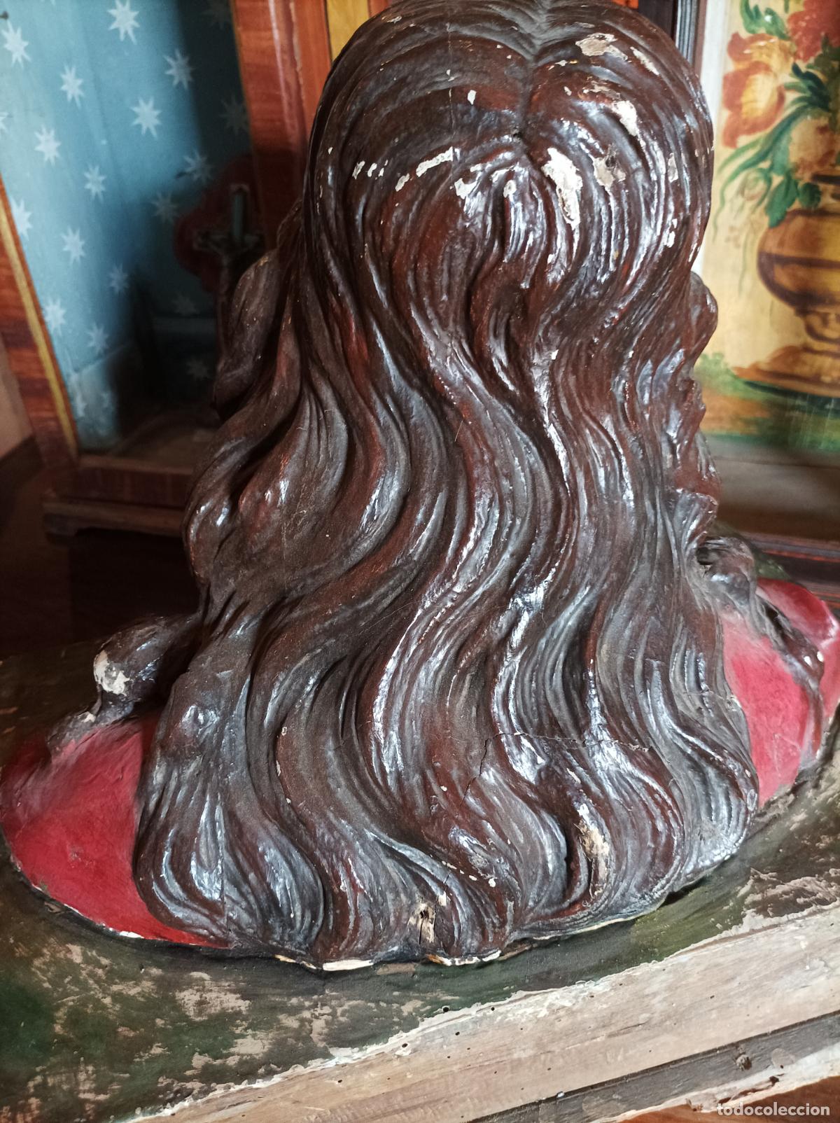 Arte: Busto de madera del Siglo XVII - Foto 14