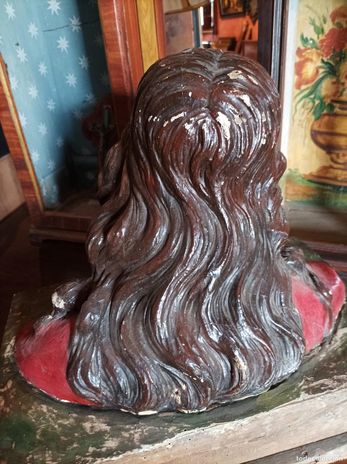 Arte: Busto de madera del Siglo XVII - Foto 15