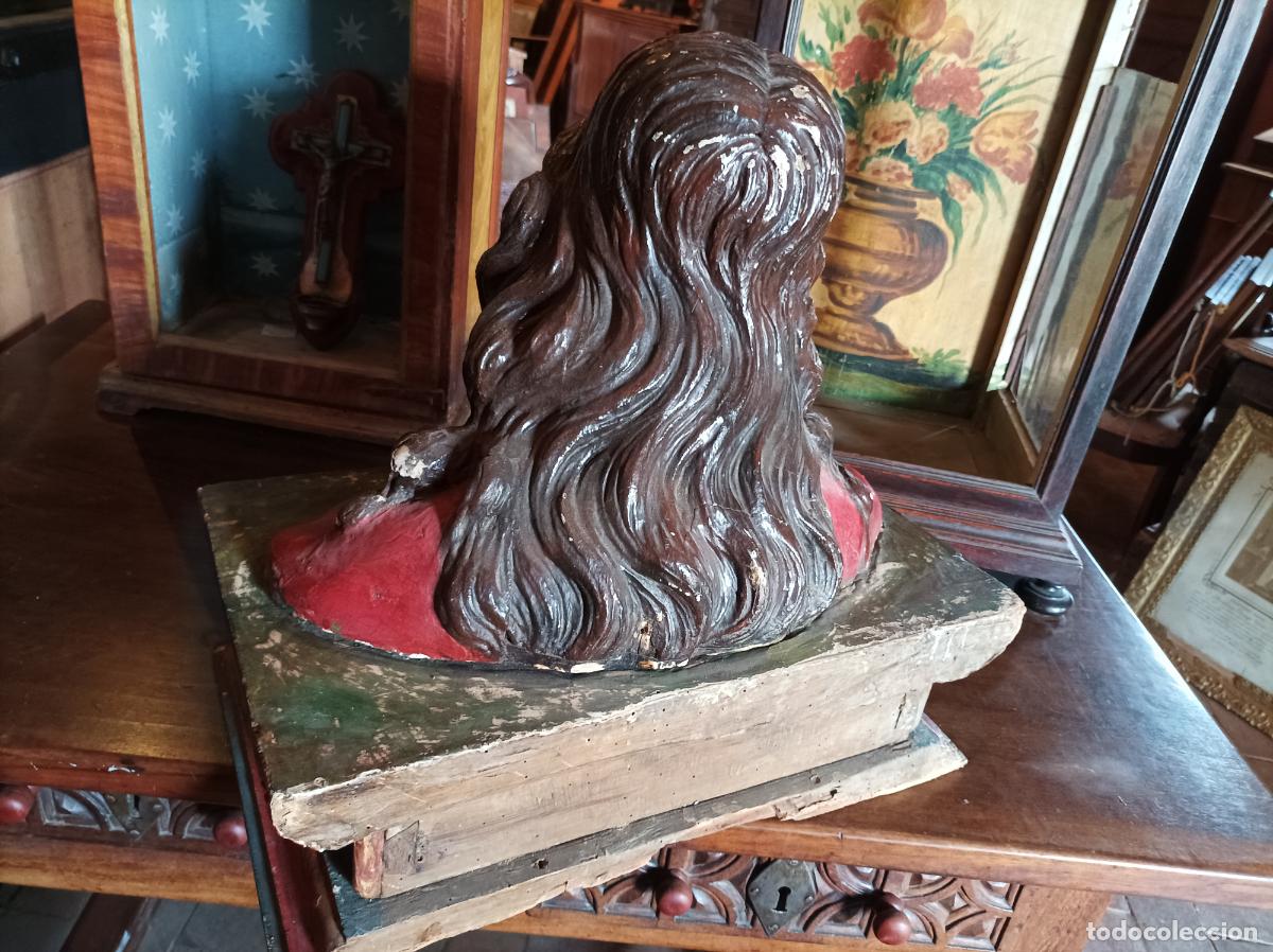 Arte: Busto de madera del Siglo XVII - Foto 16