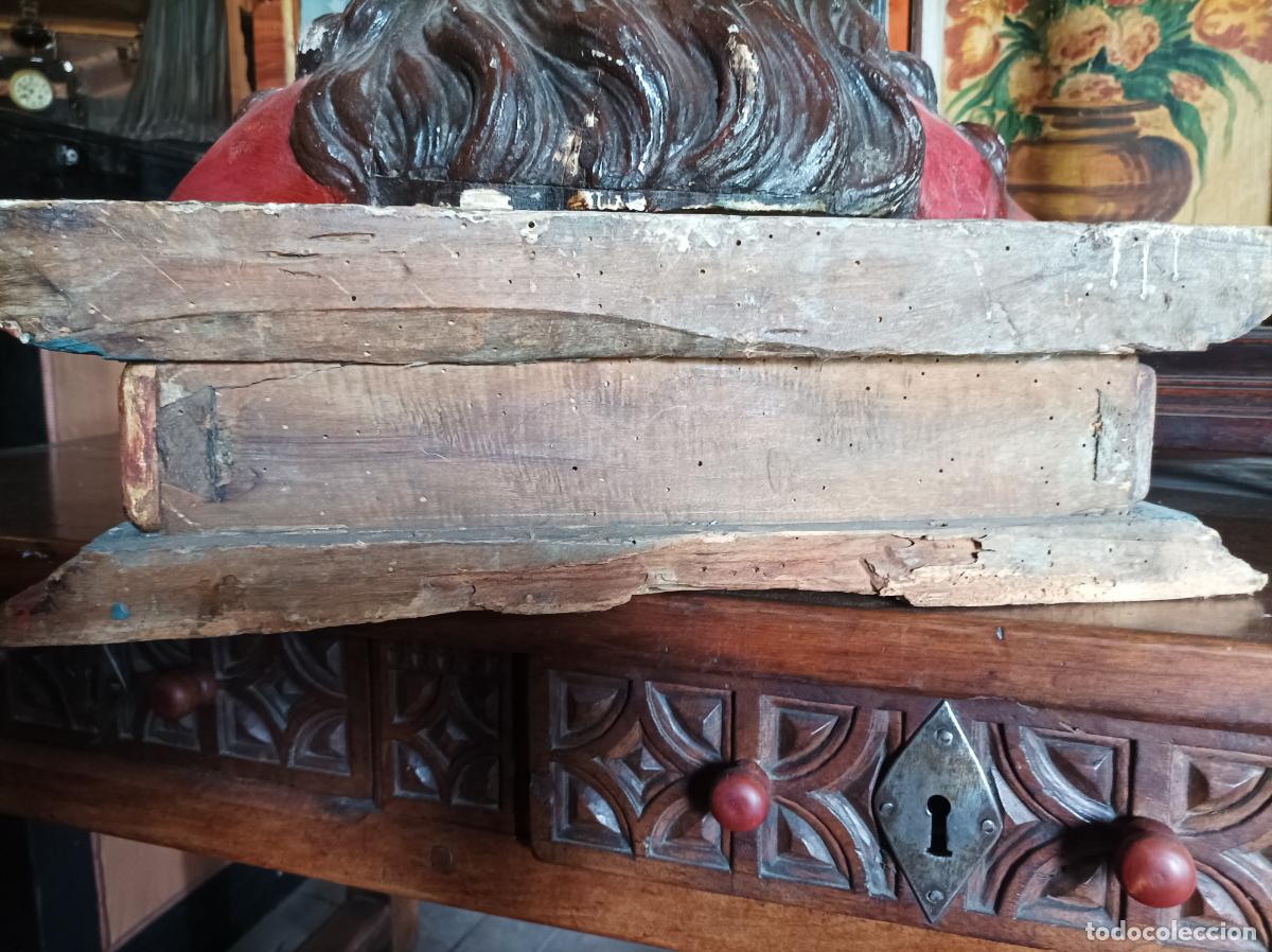 Arte: Busto de madera del Siglo XVII - Foto 18