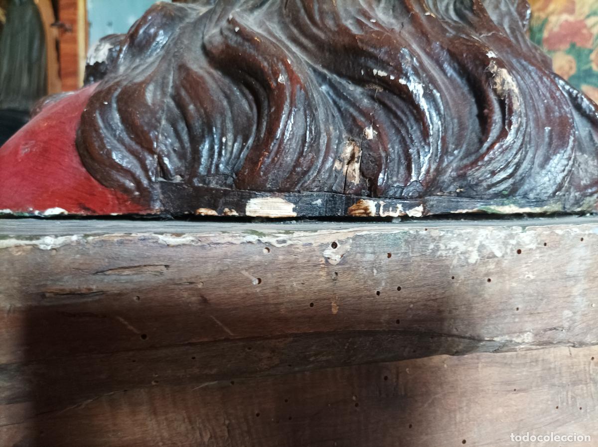 Arte: Busto de madera del Siglo XVII - Foto 19