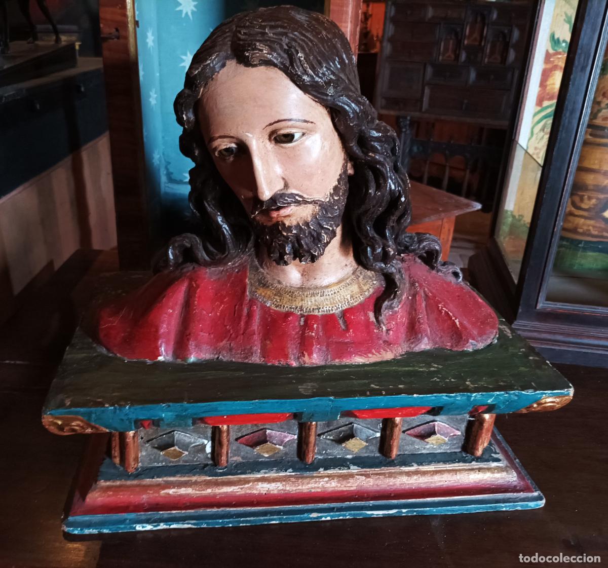 Arte: Busto de madera del Siglo XVII - Foto 26