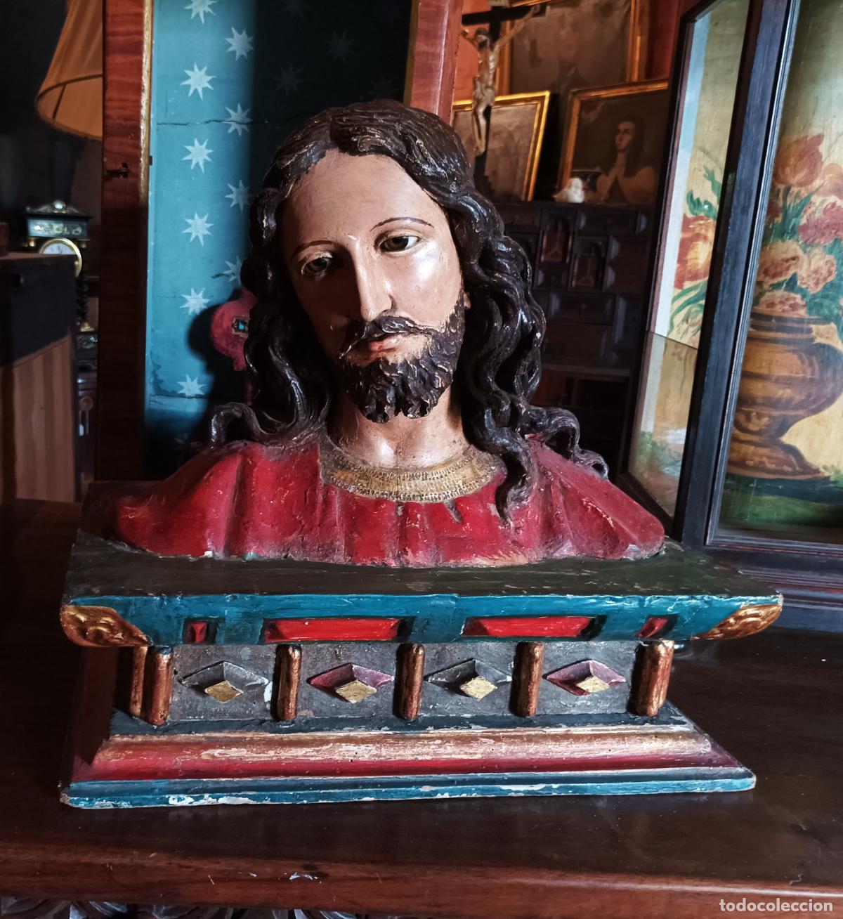 Arte: Busto de madera del Siglo XVII - Foto 27