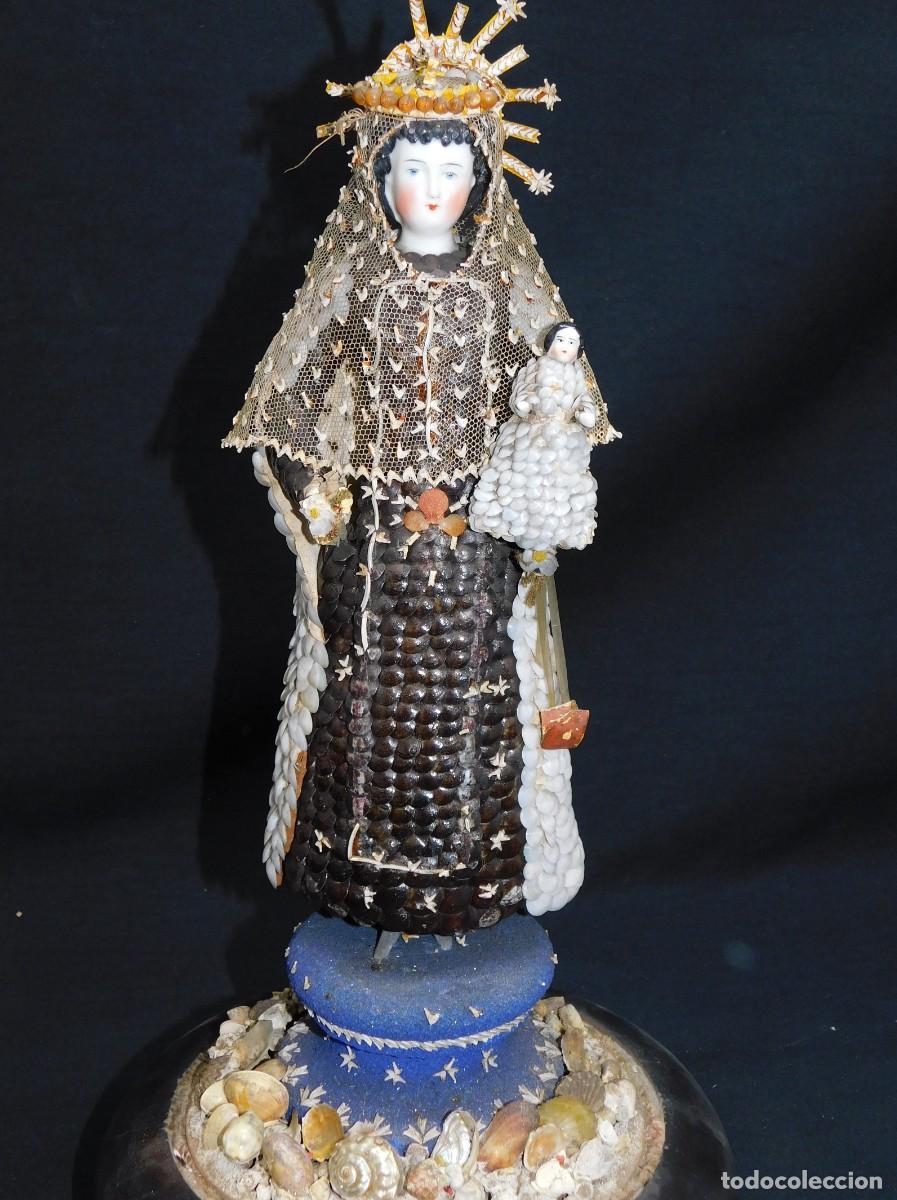 Arte: VIRGEN ENCONCHADA - SIGLO XIX - Foto 2