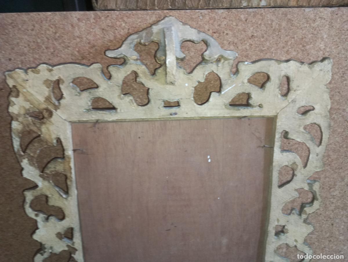 Arte: VIRGEN INMACULADA CONCEPCION S.XIX - MARCO CORNUCOPIA Y POLICROMADA - Foto 30