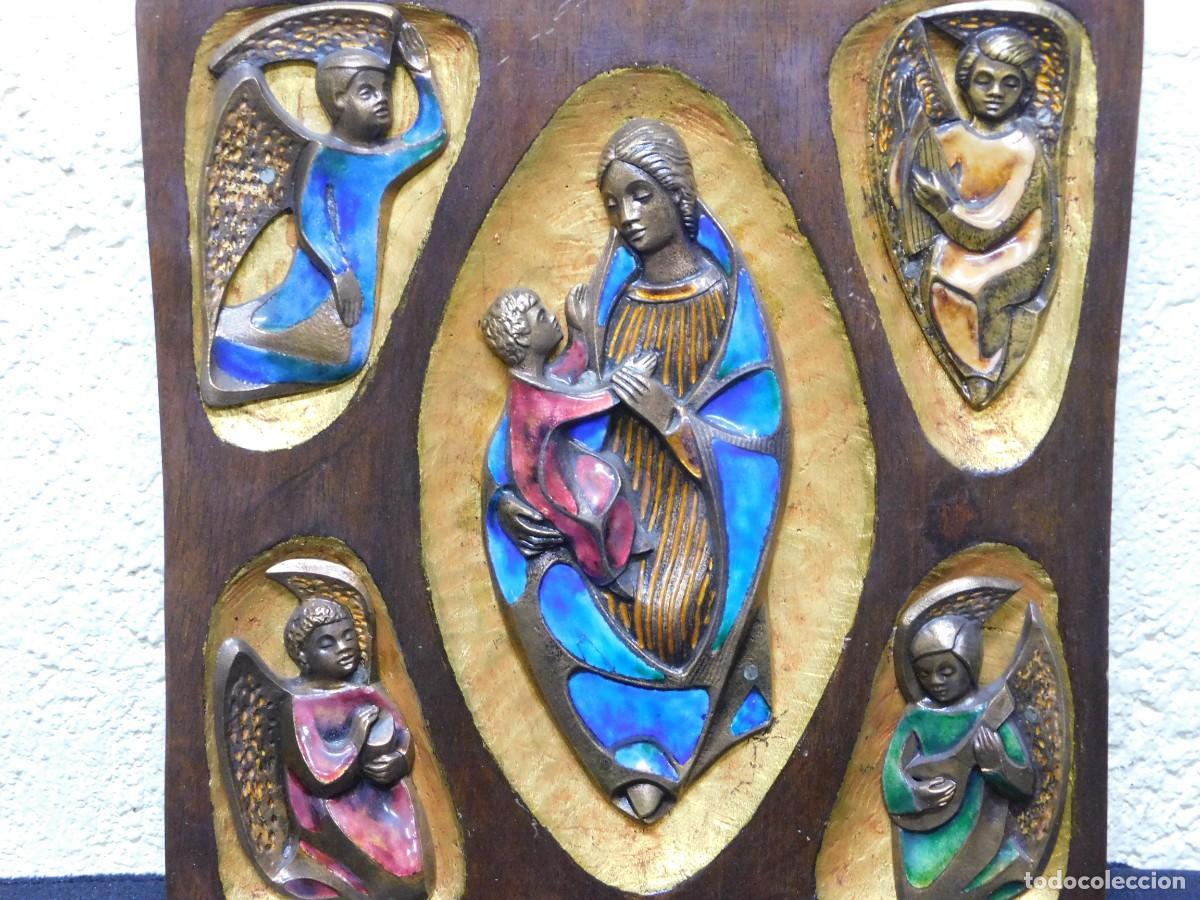 Arte: BRONCE Y ESMALTE RELIGIOSO - JOAN MAYN&Eacute; - Foto 2