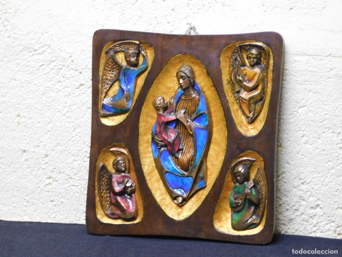 Arte: BRONCE Y ESMALTE RELIGIOSO - JOAN MAYN&Eacute; - Foto 3