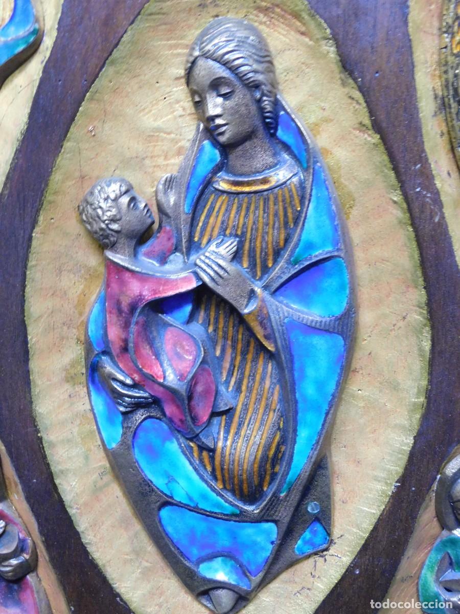 Arte: BRONCE Y ESMALTE RELIGIOSO - JOAN MAYN&Eacute; - Foto 4