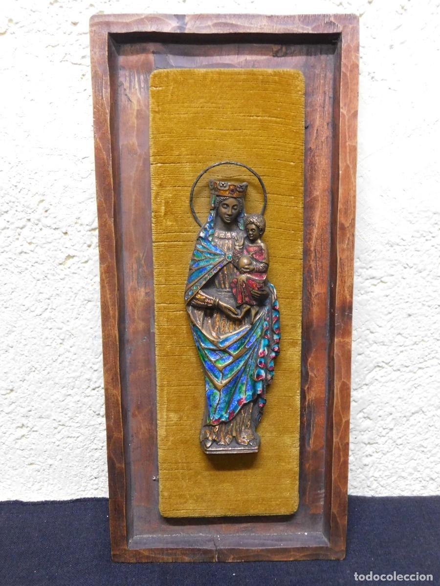 Arte: VIRGEN BRONCE Y ESMALTE - JOAN MAYN&Eacute; - Foto 1
