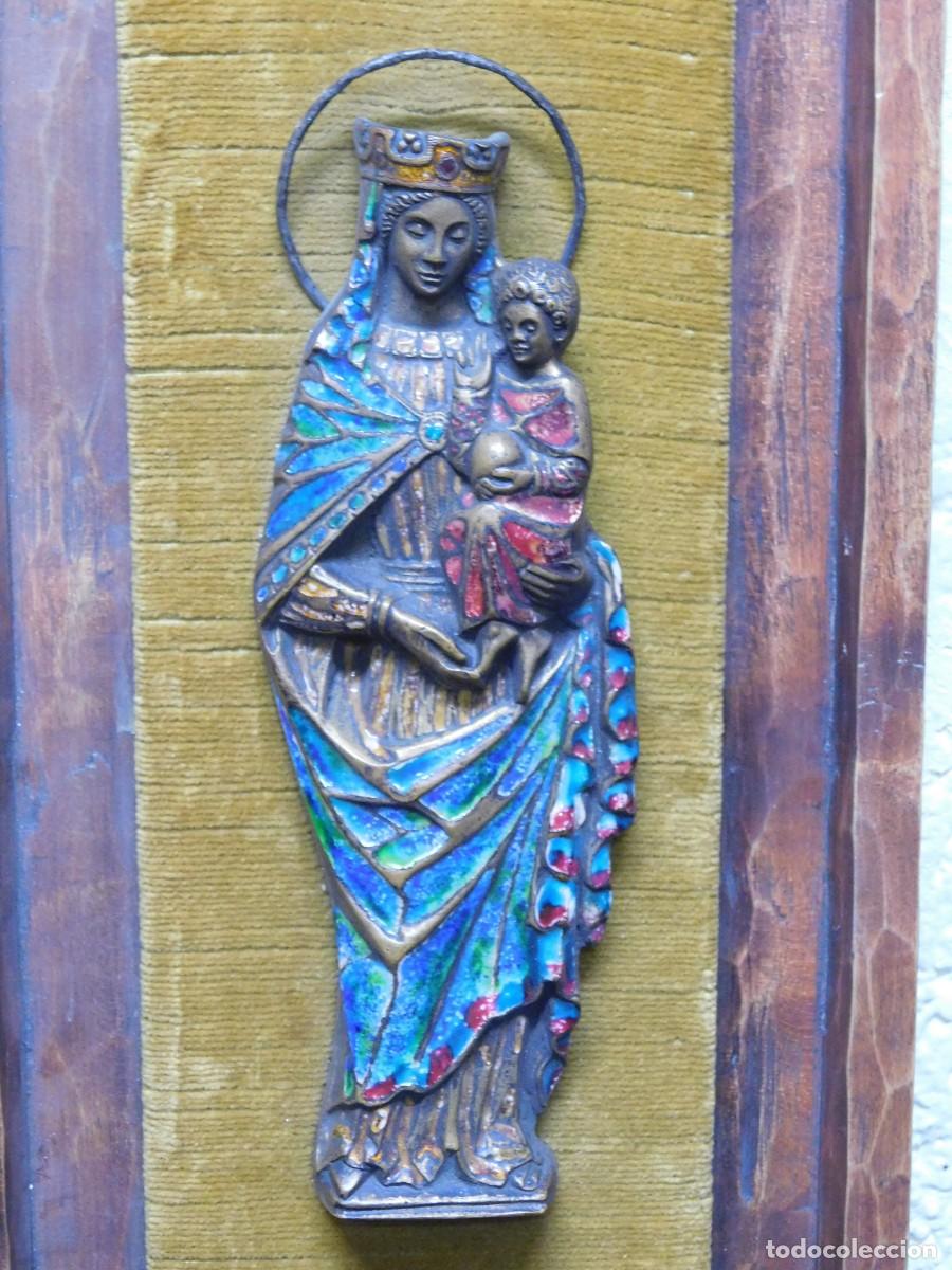 Arte: VIRGEN BRONCE Y ESMALTE - JOAN MAYN&Eacute; - Foto 2