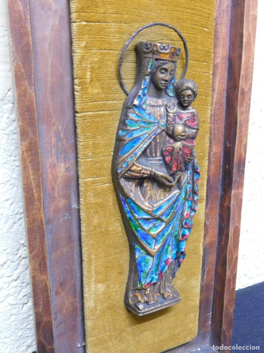 Arte: VIRGEN BRONCE Y ESMALTE - JOAN MAYN&Eacute; - Foto 3