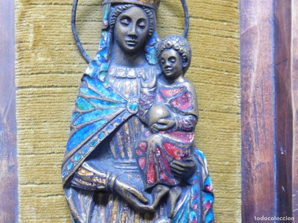 Arte: VIRGEN BRONCE Y ESMALTE - JOAN MAYN&Eacute; - Foto 5