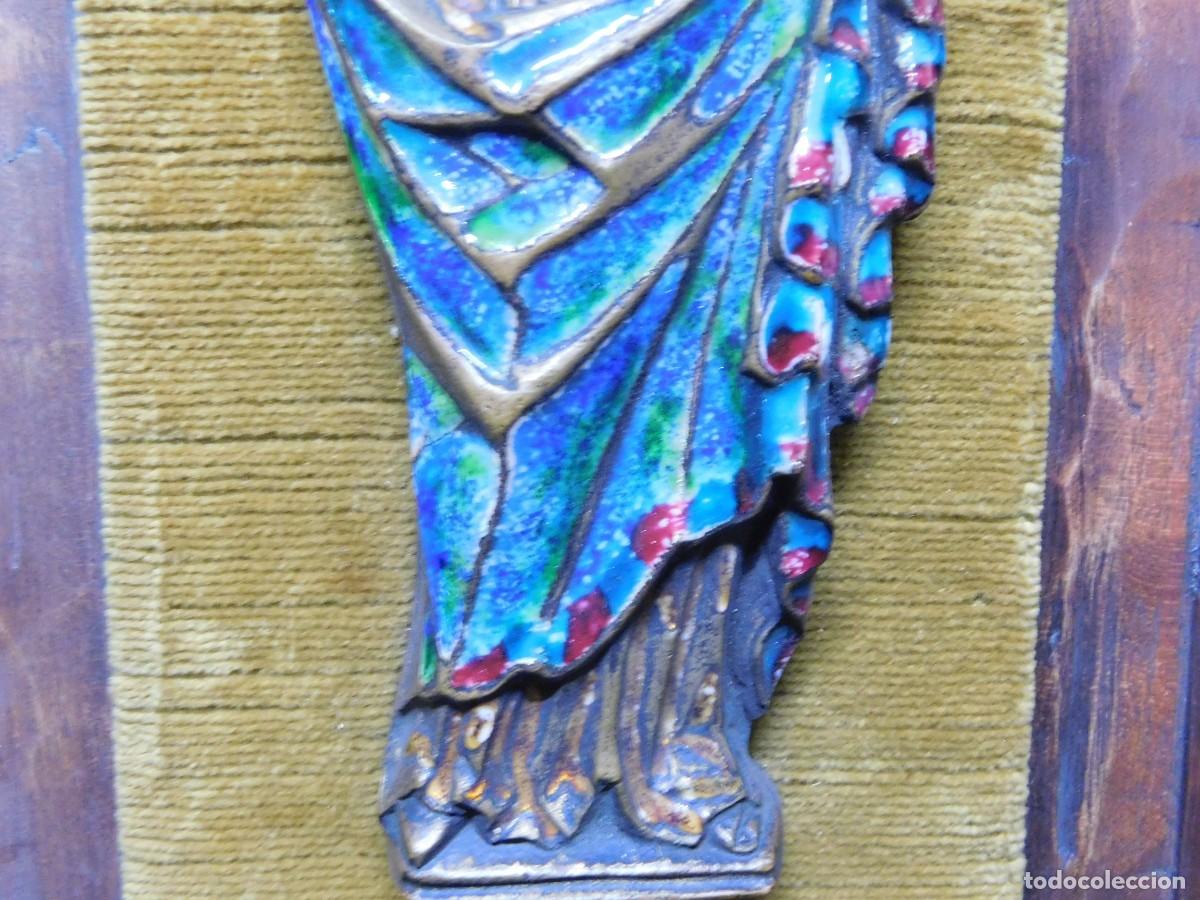 Arte: VIRGEN BRONCE Y ESMALTE - JOAN MAYN&Eacute; - Foto 6