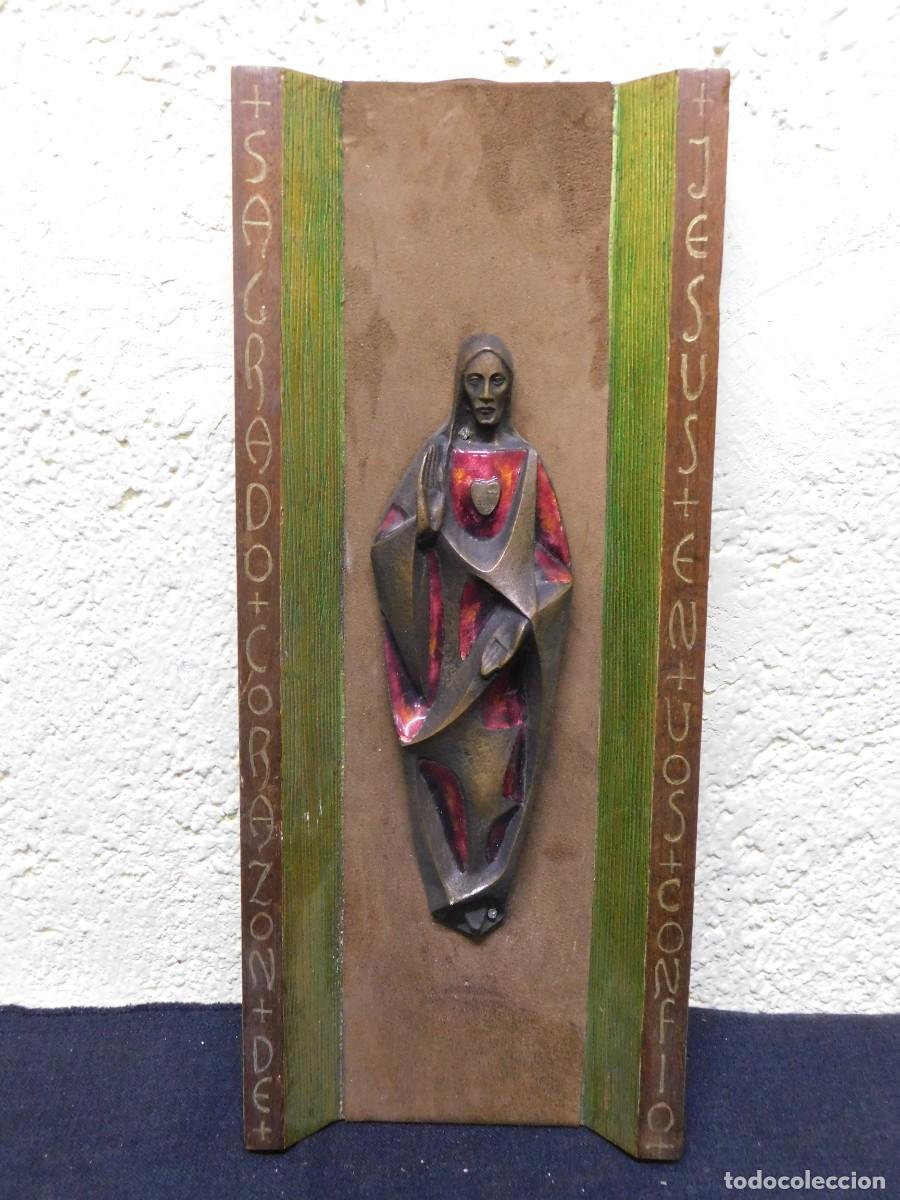 Arte: VIRGEN BRONCE Y ESMALTE - JOAN MAYN&Eacute; - Foto 1