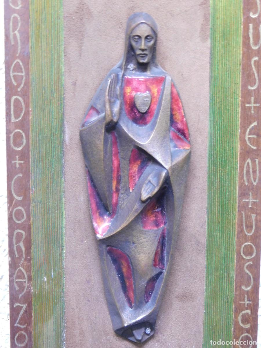 Arte: VIRGEN BRONCE Y ESMALTE - JOAN MAYN&Eacute; - Foto 2