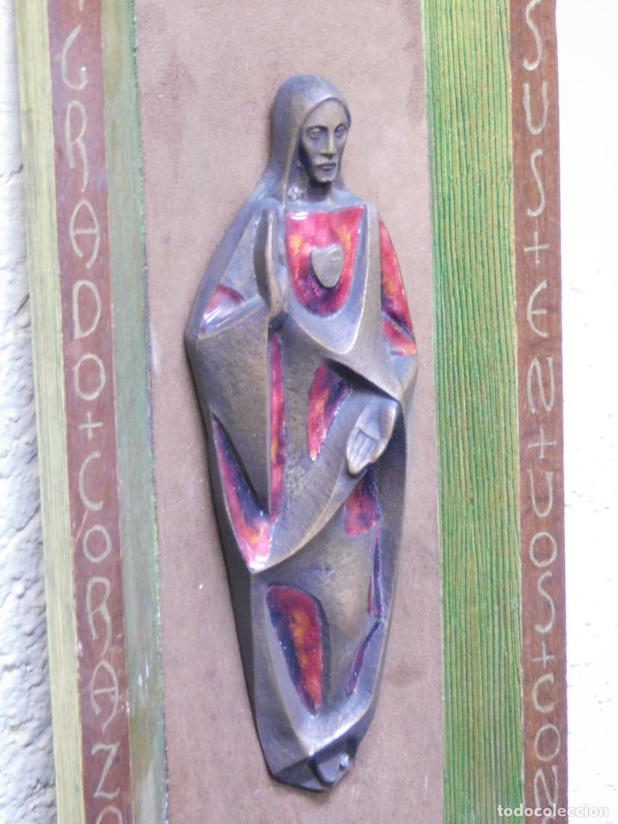 Arte: VIRGEN BRONCE Y ESMALTE - JOAN MAYN&Eacute; - Foto 3