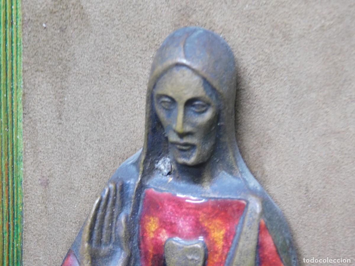 Arte: VIRGEN BRONCE Y ESMALTE - JOAN MAYN&Eacute; - Foto 4