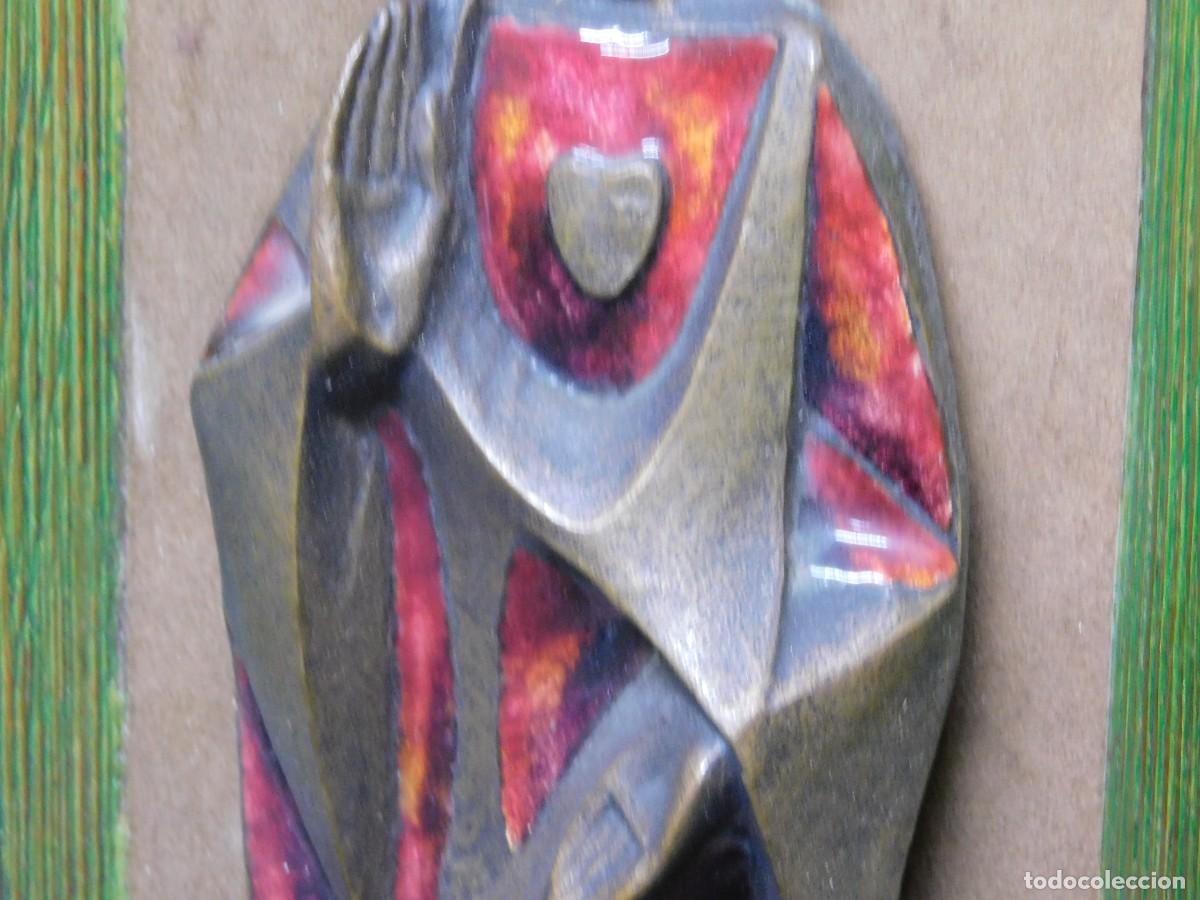 Arte: VIRGEN BRONCE Y ESMALTE - JOAN MAYN&Eacute; - Foto 5