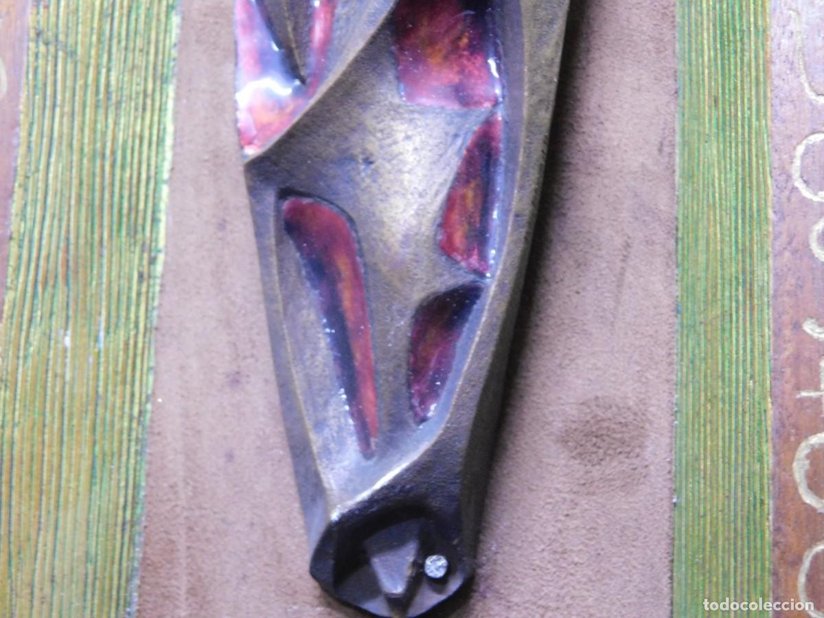 Arte: VIRGEN BRONCE Y ESMALTE - JOAN MAYN&Eacute; - Foto 6