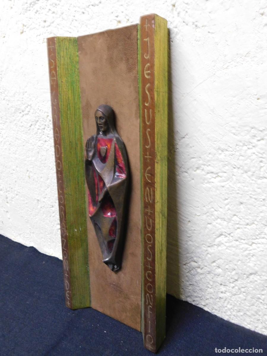 Arte: VIRGEN BRONCE Y ESMALTE - JOAN MAYN&Eacute; - Foto 7