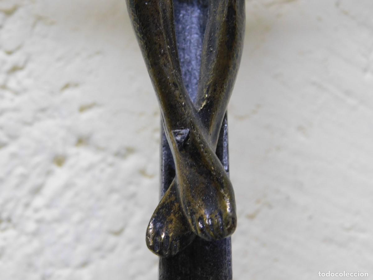 Arte: CRUCIFIJO DE BRONCE - JOAN MAYN&Eacute; - Foto 8