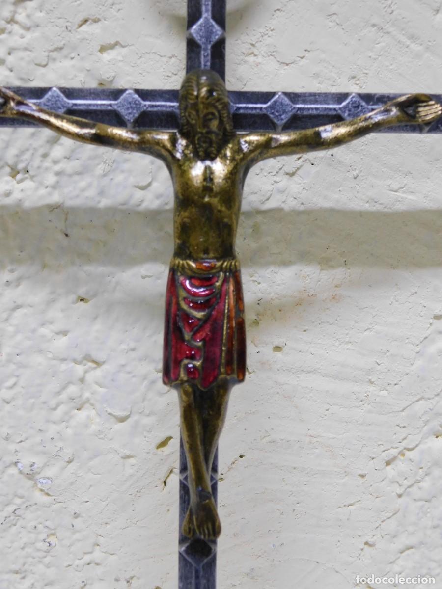 Arte: CRUCIFIJO DE BRONCE - JOAN MAYN&Eacute; - Foto 4