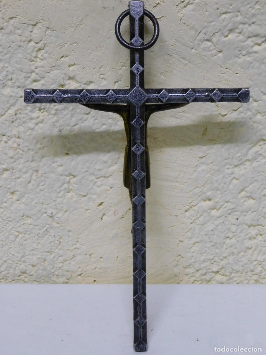 Arte: CRUCIFIJO DE BRONCE - JOAN MAYN&Eacute; - Foto 10