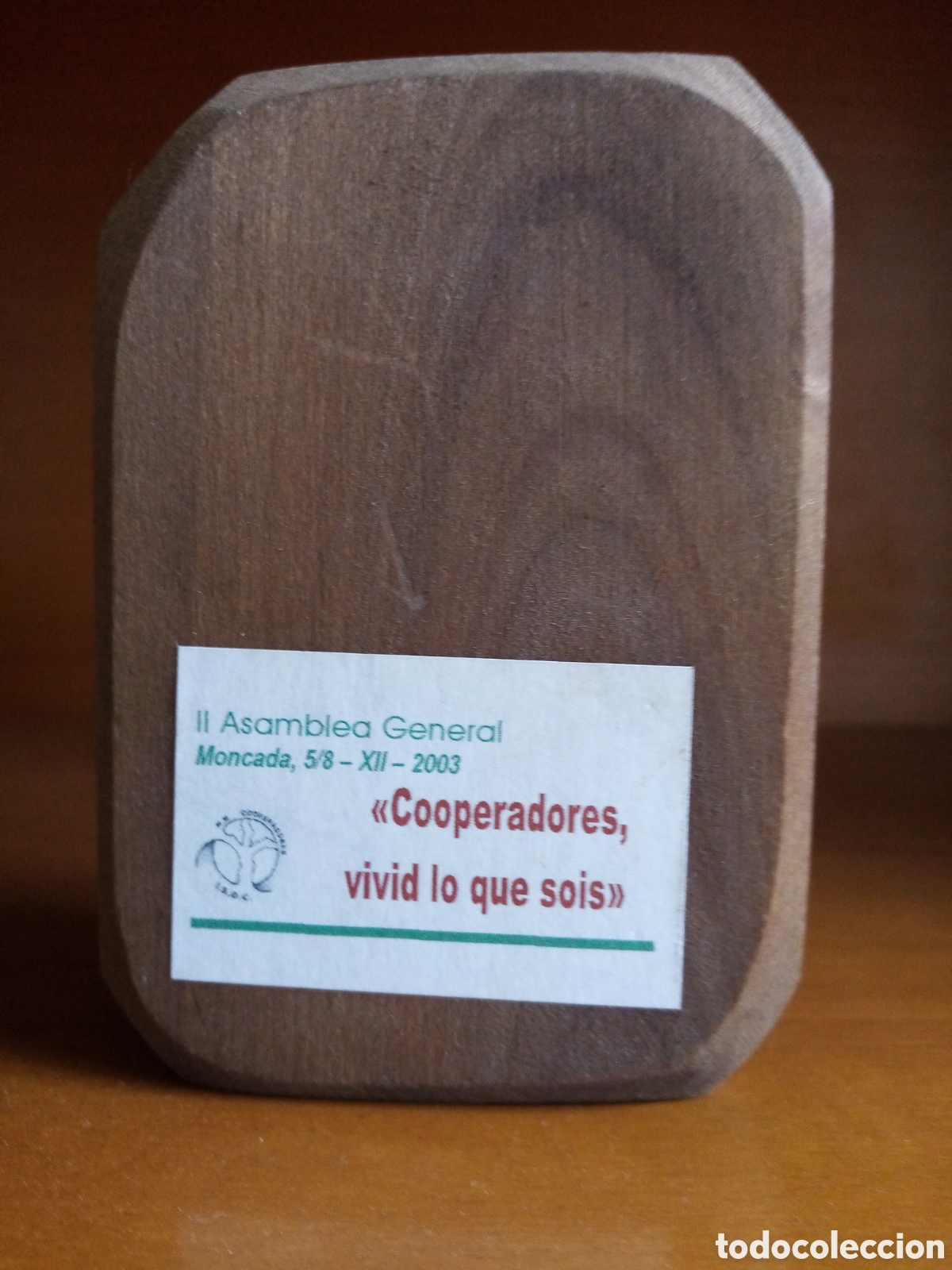 Arte: Icono de Crucificci&oacute;n sobre bloque madera - Foto 3