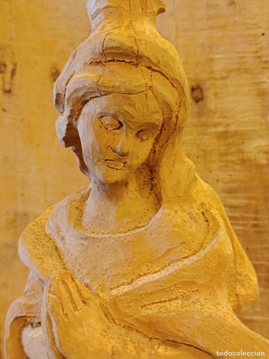 Arte: Talla de madera de la Virgen Mar&iacute;a - Foto 2
