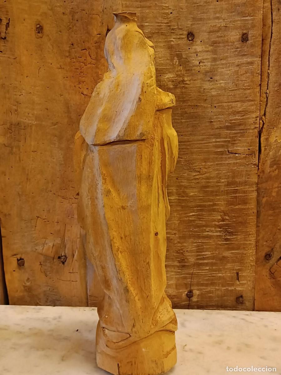 Arte: Talla de madera de la Virgen Mar&iacute;a - Foto 4