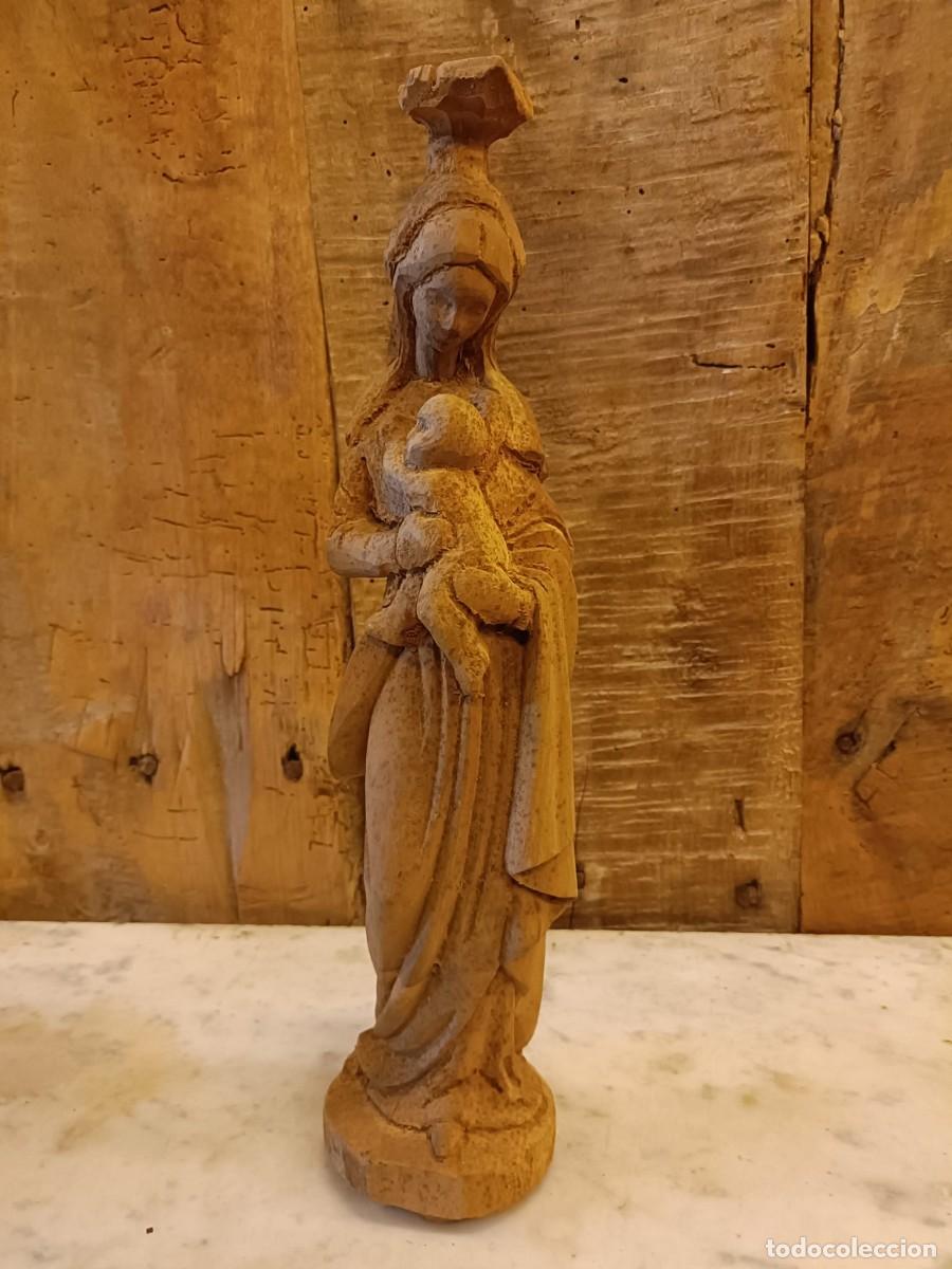 Arte: Talla de madera Virgen - Foto 1