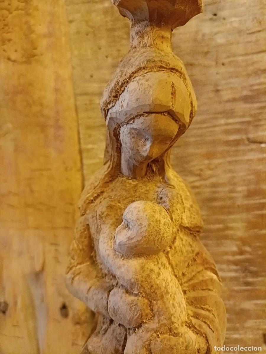 Arte: Talla de madera Virgen - Foto 2