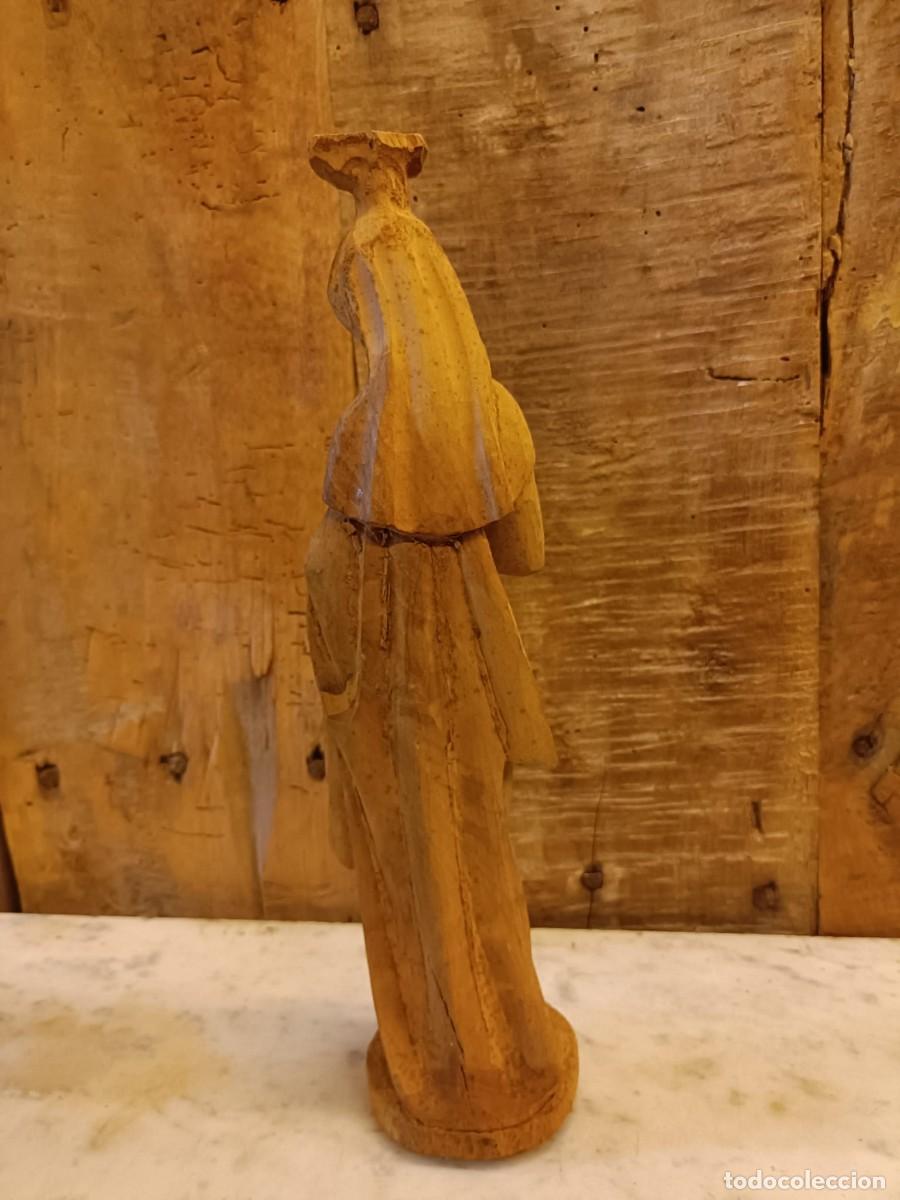 Arte: Talla de madera Virgen - Foto 3