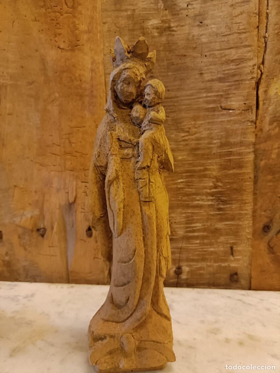 Arte: Virgen Mar&iacute;a talla de madera - Foto 1