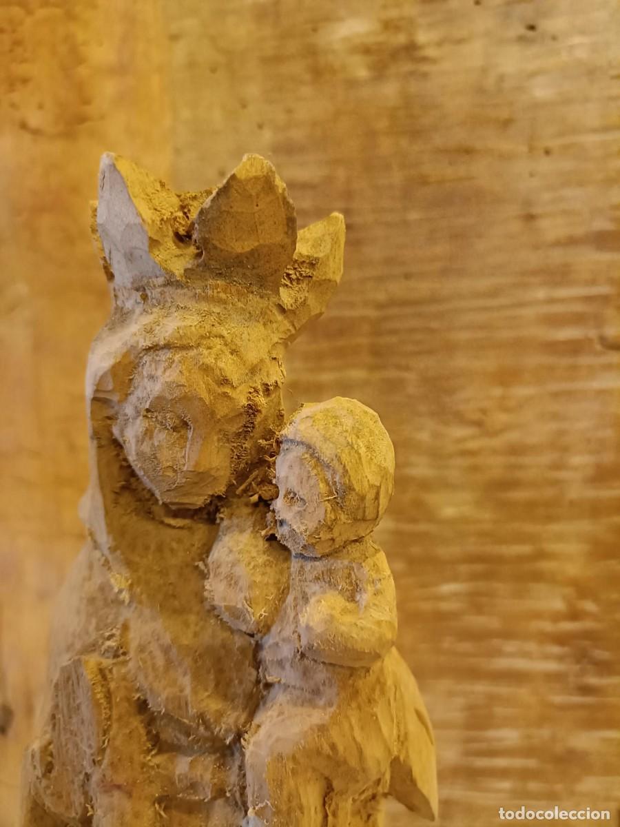 Arte: Virgen Mar&iacute;a talla de madera - Foto 2