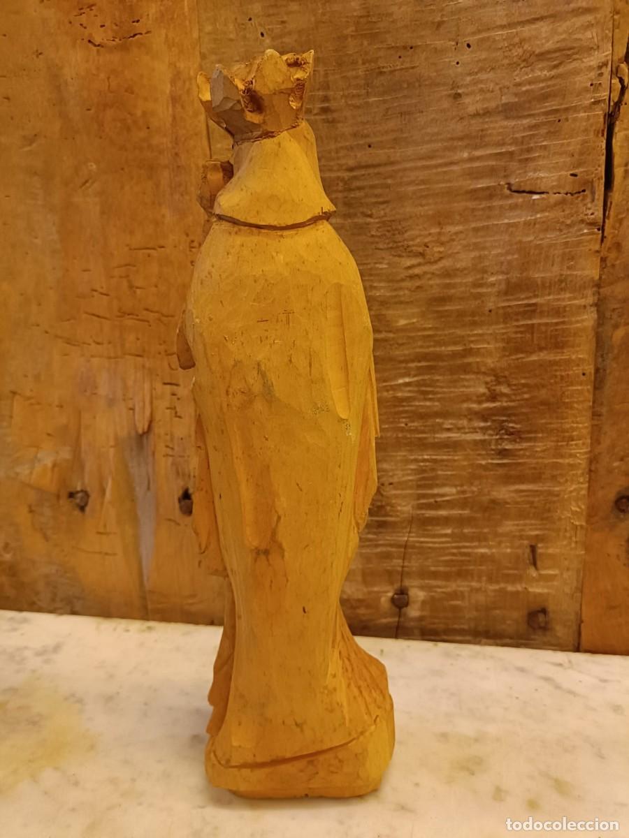 Arte: Virgen Mar&iacute;a talla de madera - Foto 3