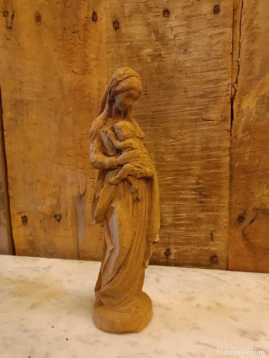 Arte: Talla de madera Virgen Mar&iacute;a - Foto 1