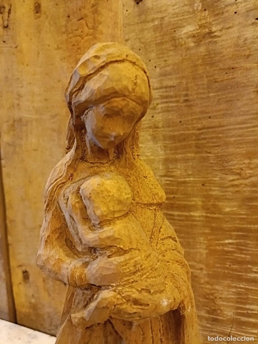 Arte: Talla de madera Virgen Mar&iacute;a - Foto 2