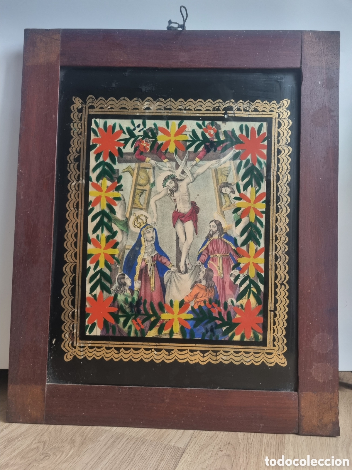 Arte: RELIGIOSO GRABADO DESCENDIMIENTO - Foto 2