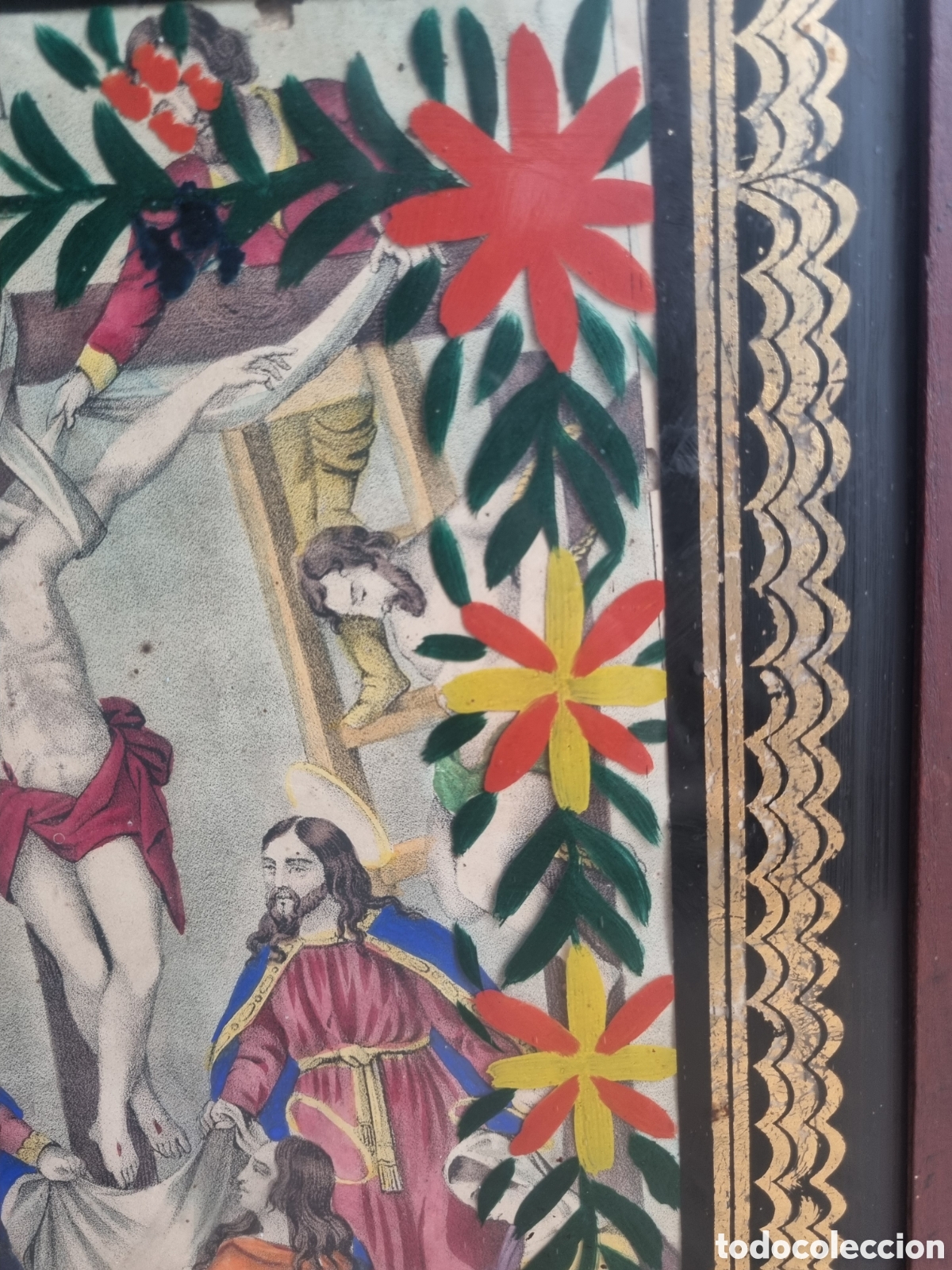 Arte: RELIGIOSO GRABADO DESCENDIMIENTO - Foto 6