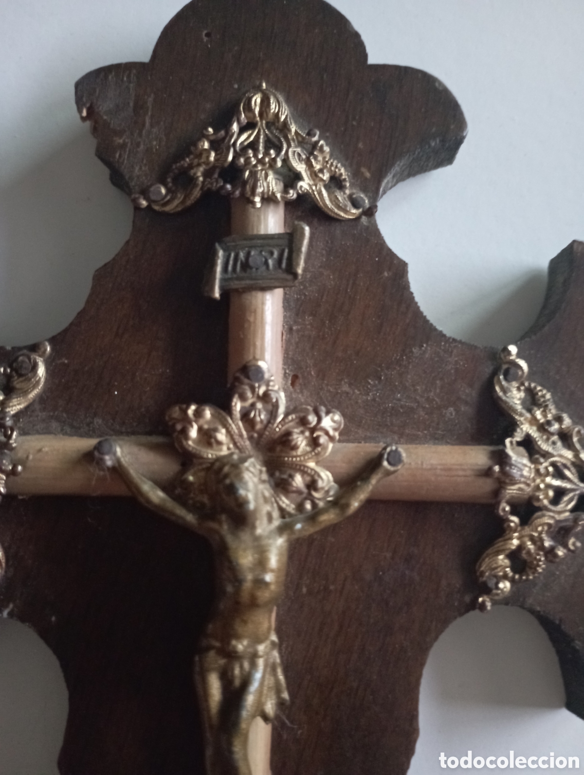 Arte: Benditera de madera y metal - Foto 2