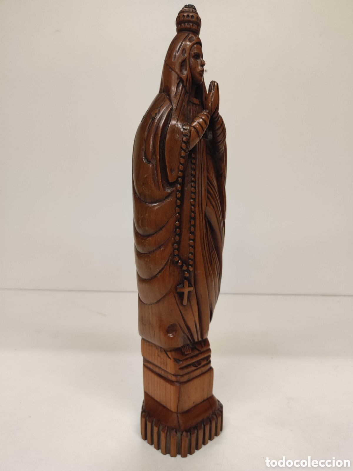 Arte: Talla Virgen de madera - Foto 3