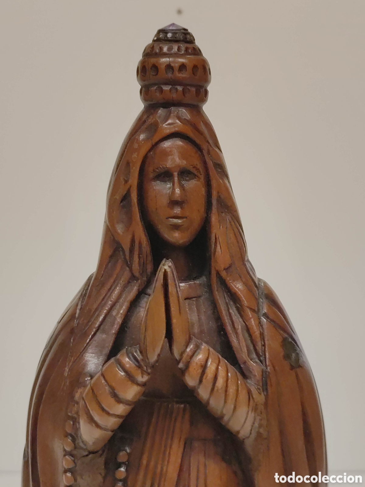 Arte: Talla Virgen de madera - Foto 7
