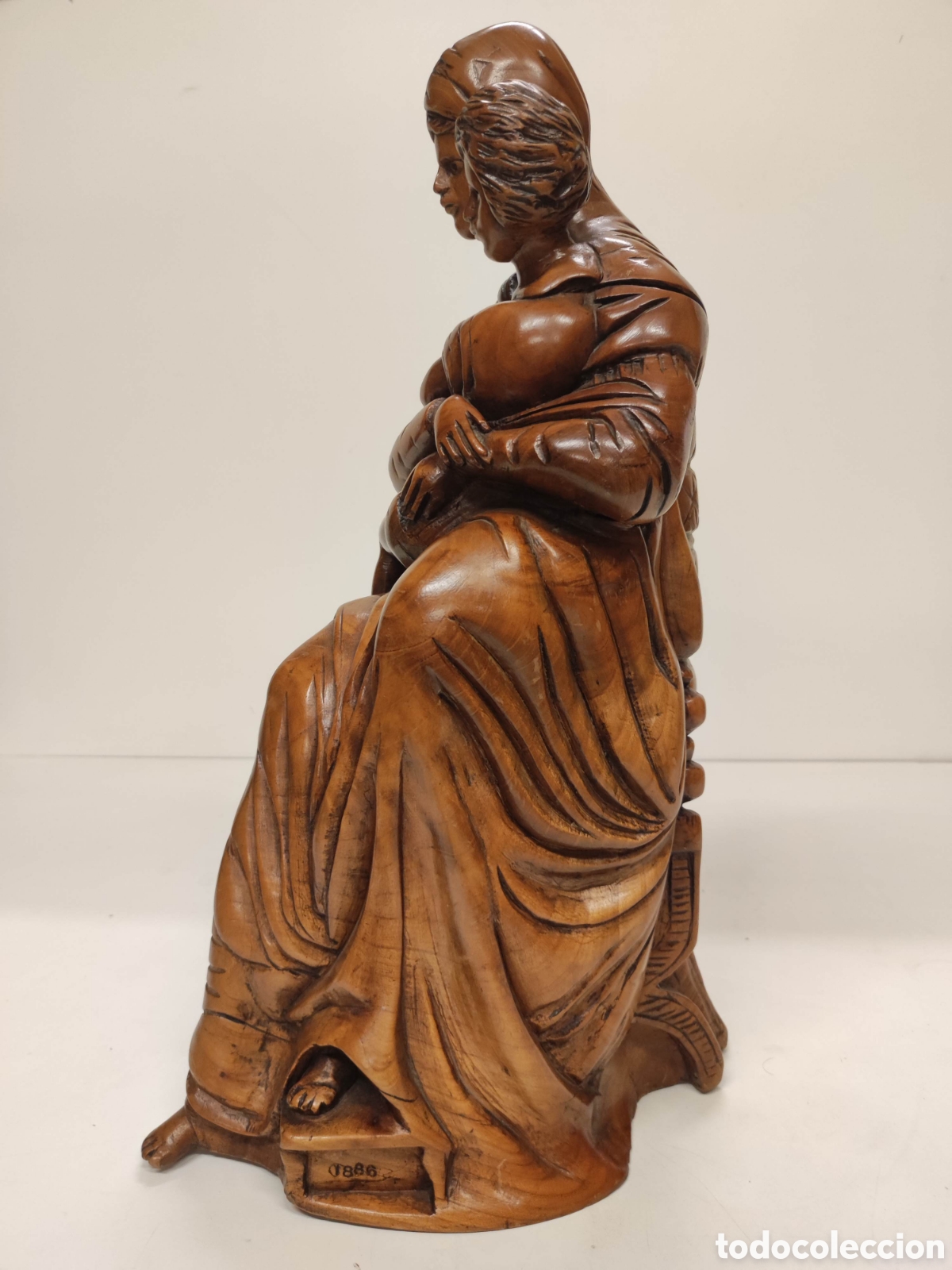 Arte: Talla Virgen de madera - Foto 3